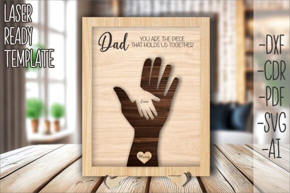 Letrero De Mano Personalizado Para Regalo De Papa Creativo Digital
